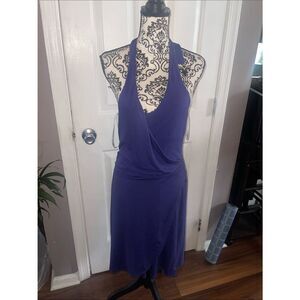 Tommy Bahama NWT Sleeveless Halter Wrap Dress - Deep Purple